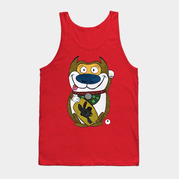 Lucky Cat Tank Top by geekykitty